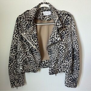 Six Fifty Leopard Moto Jacket